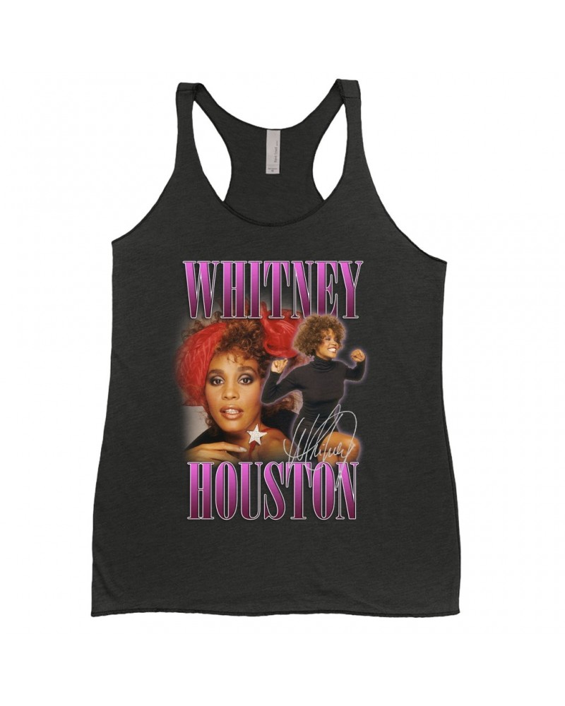 Whitney Houston Ladies' Tank Top | Purple Collage Design Shirt $3.10 Shirts