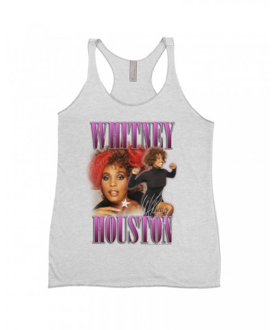 Whitney Houston Ladies' Tank Top | Purple Collage Design Shirt $3.10 Shirts