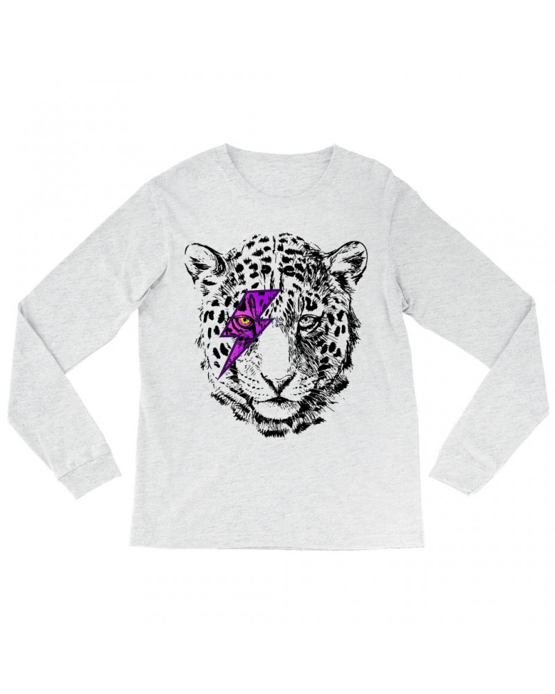 Music Life Long Sleeve Shirt | Glam Rock Leopard Shirt $9.45 Shirts