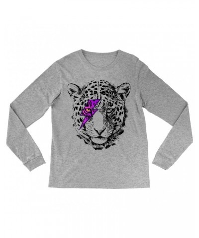 Music Life Long Sleeve Shirt | Glam Rock Leopard Shirt $9.45 Shirts