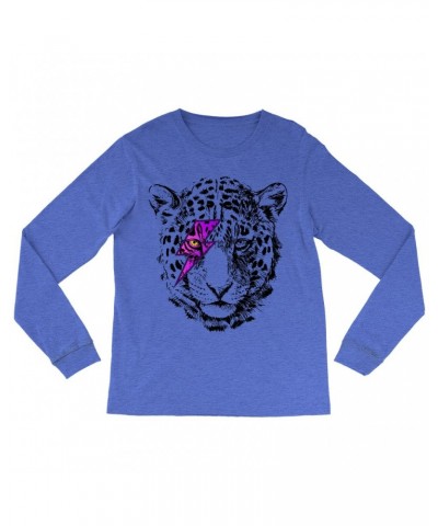 Music Life Long Sleeve Shirt | Glam Rock Leopard Shirt $9.45 Shirts