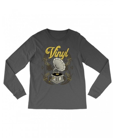 Music Life Long Sleeve Shirt | Only Vintage Vinyl Shirt $2.97 Shirts