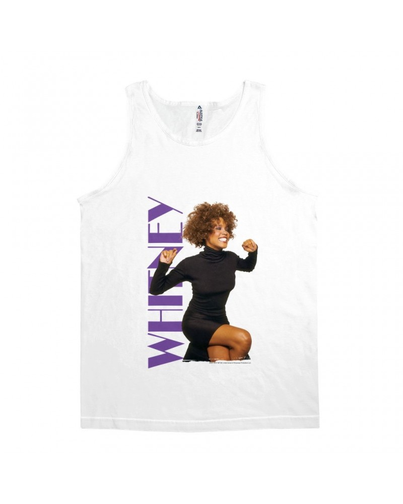 Whitney Houston Unisex Tank Top | Whitney Photo And Purple Logo Image Shirt $8.63 Shirts