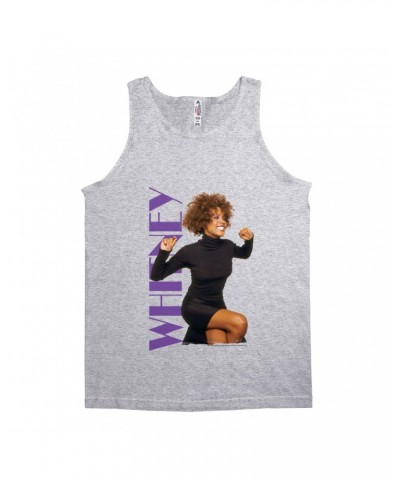 Whitney Houston Unisex Tank Top | Whitney Photo And Purple Logo Image Shirt $8.63 Shirts