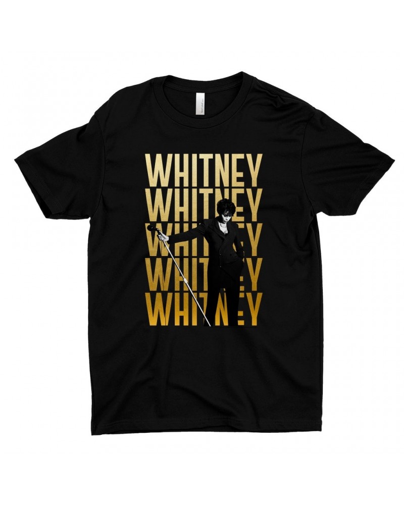 Whitney Houston T-Shirt | Whitney Whitney Whitney On Stage Design Shirt $9.39 Shirts