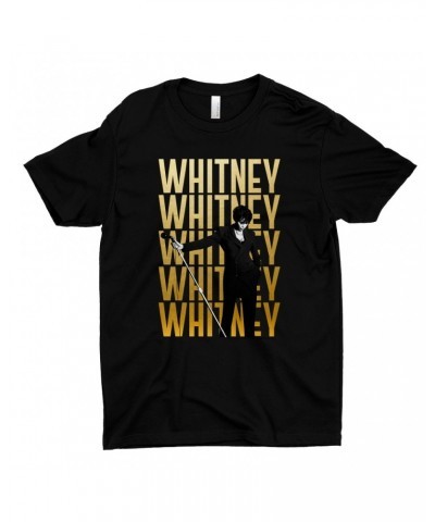 Whitney Houston T-Shirt | Whitney Whitney Whitney On Stage Design Shirt $9.39 Shirts