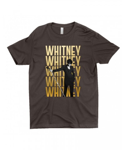 Whitney Houston T-Shirt | Whitney Whitney Whitney On Stage Design Shirt $9.39 Shirts