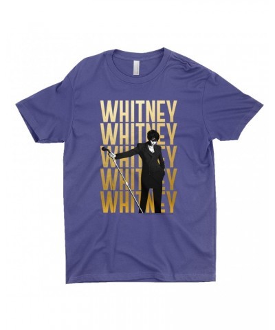 Whitney Houston T-Shirt | Whitney Whitney Whitney On Stage Design Shirt $9.39 Shirts