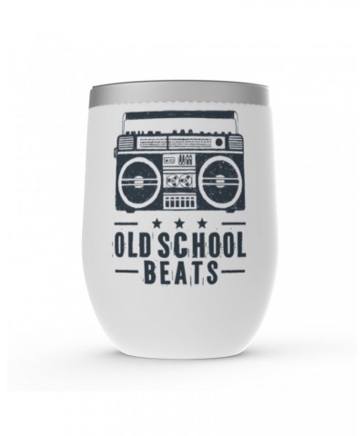 Music Life Wine Tumbler | Old School Beats Stemless Wine Tumbler $9.09 Drinkware