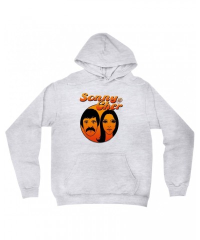 Sonny & Cher Hoodie | Comedy Hour Illustration And Logo Ombre Hoodie $6.13 Sweatshirts