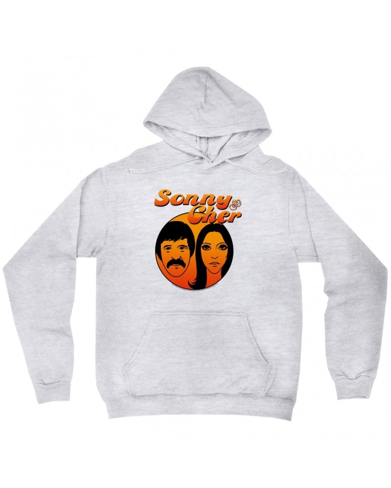 Sonny & Cher Hoodie | Comedy Hour Illustration And Logo Ombre Hoodie $6.13 Sweatshirts