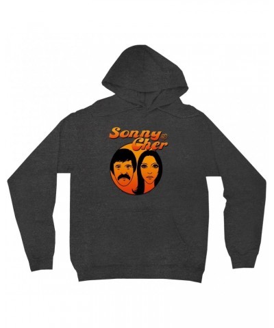 Sonny & Cher Hoodie | Comedy Hour Illustration And Logo Ombre Hoodie $6.13 Sweatshirts