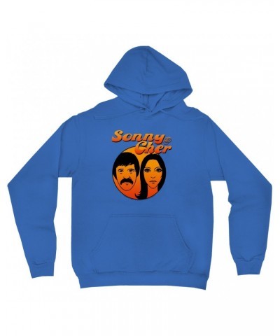 Sonny & Cher Hoodie | Comedy Hour Illustration And Logo Ombre Hoodie $6.13 Sweatshirts