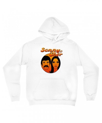 Sonny & Cher Hoodie | Comedy Hour Illustration And Logo Ombre Hoodie $6.13 Sweatshirts