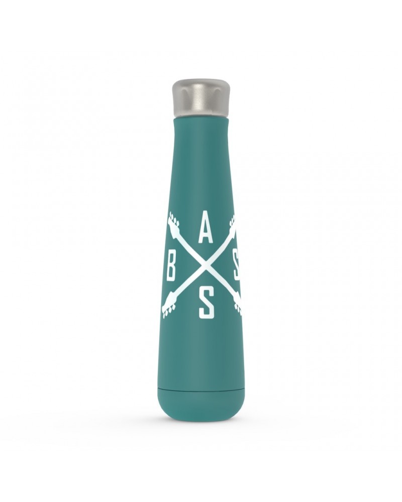 Music Life Water Bottle | Bass Player Emblem Water Bottle $3.90 Drinkware