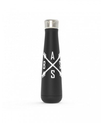 Music Life Water Bottle | Bass Player Emblem Water Bottle $3.90 Drinkware