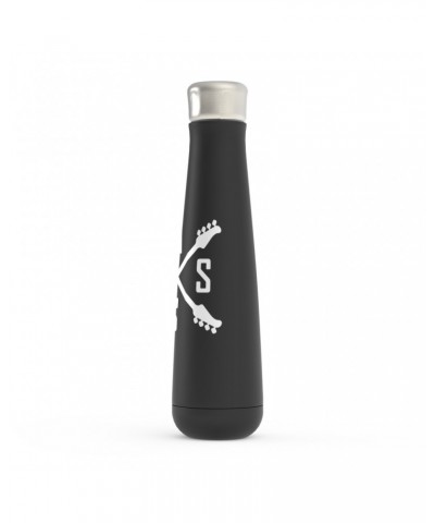 Music Life Water Bottle | Bass Player Emblem Water Bottle $3.90 Drinkware