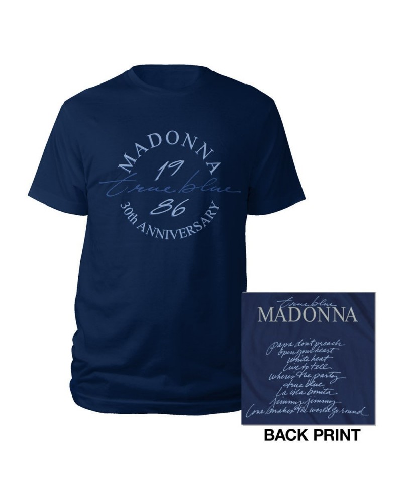 Madonna True Blue 30th Anniversary Tee $7.64 Shirts