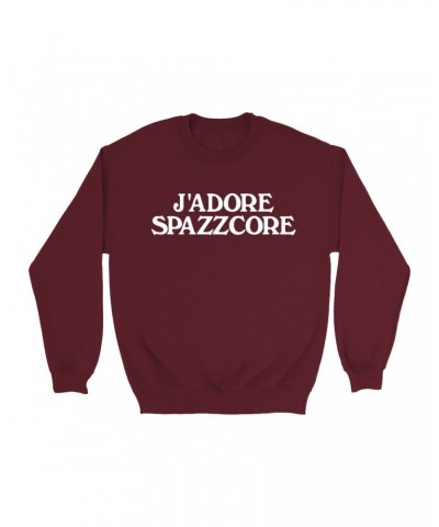 Music Life Sweatshirt | J'Adore Spazzcore Sweatshirt $7.55 Sweatshirts