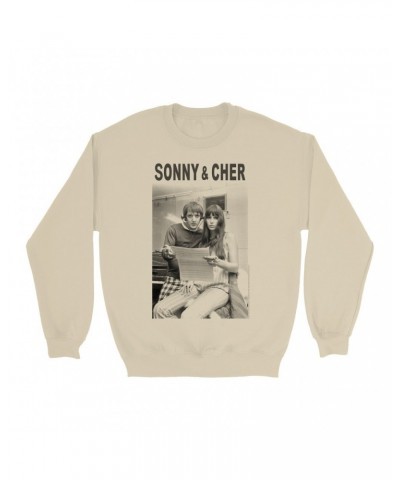 Sonny & Cher Sweatshirt | 1966 Recording Studio Photo And Logo Sweatshirt $6.00 Sweatshirts