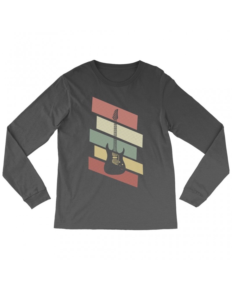 Music Life Long Sleeve Shirt | Guitar Geometry Shirt $3.62 Shirts