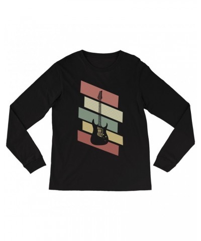 Music Life Long Sleeve Shirt | Guitar Geometry Shirt $3.62 Shirts