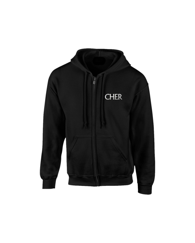 Cher Classic Cher Glitter Zip Hoodie $7.01 Sweatshirts