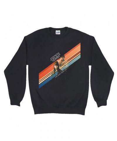 Sonny & Cher Sweatshirt | The Beat Goes On Retro Stripes Sweatshirt $13.32 Sweatshirts