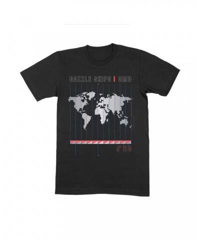 Orchestral Manoeuvres In The Dark Dazzle Ships Map - T-shirt $7.60 Shirts