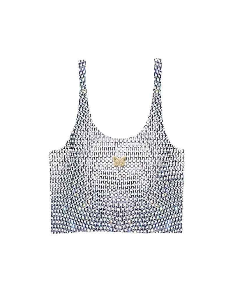 Mariah Carey Rhinestone Butterfly Tank $8.79 Shirts