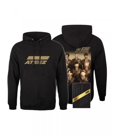 ATEEZ Treasure A Ver. Package Black Edition & Hoodie Bundle $6.67 Sweatshirts