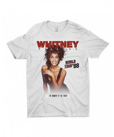 Whitney Houston T-Shirt | 1988 World Tour Poster Image Shirt $13.17 Shirts