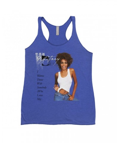 Whitney Houston Bold Colored Racerback Tank | I Wanna Dance With Somebody Album Cover Shirt $8.73 Shirts