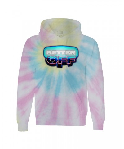 Andrew Cassara BETTER OFF TIE-DYE PULL-OVER HOODIE $10.88 Sweatshirts