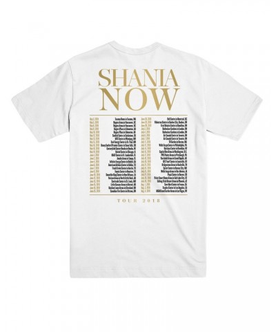 Shania Twain Now Tour Dateback Tee (White) $9.97 Shirts