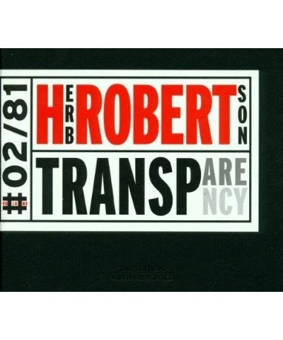 Herb Robertson TRANSPARENCY CD $11.96 CD