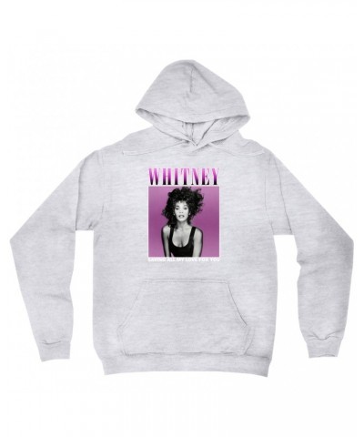 Whitney Houston Hoodie | Saving All My Love For You Ombre Purple Design Hoodie $5.42 Sweatshirts