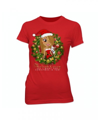 Mariah Carey Mimi Wreath Cartoon Babydoll T-Shirt $34.12 Shirts