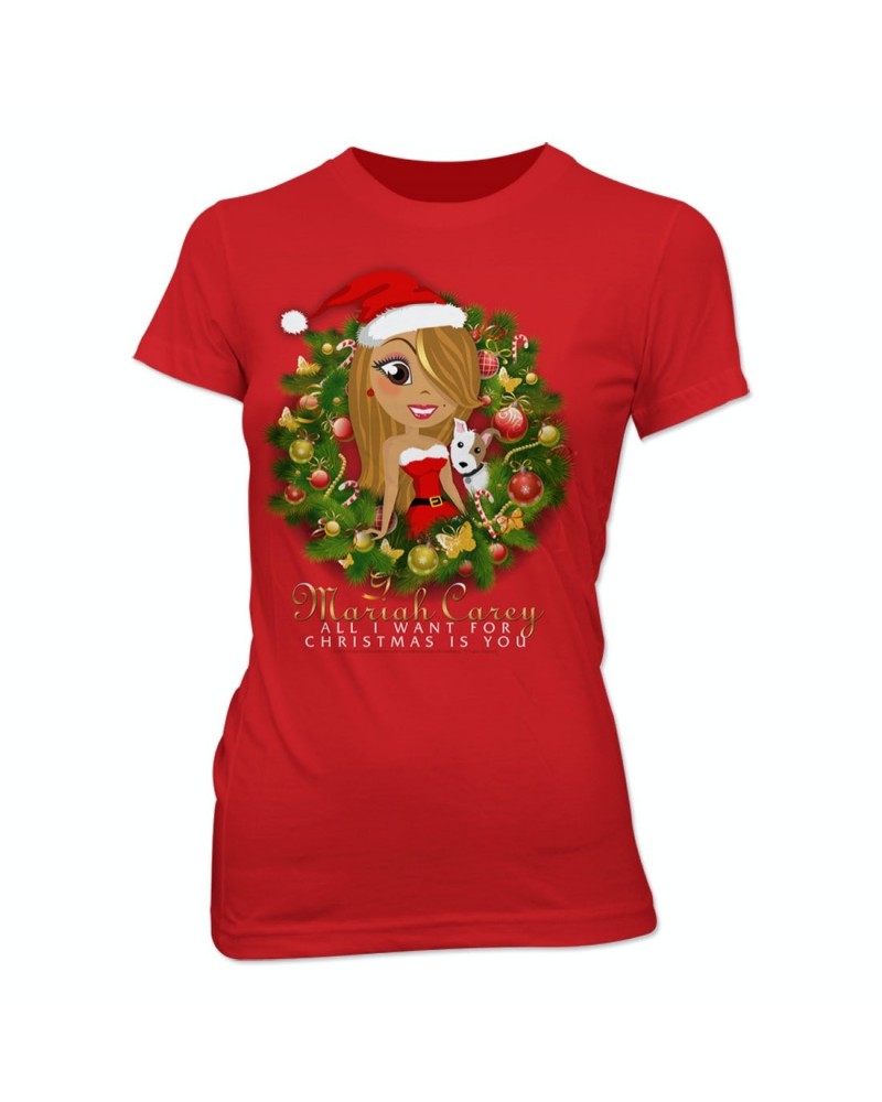 Mariah Carey Mimi Wreath Cartoon Babydoll T-Shirt $34.12 Shirts