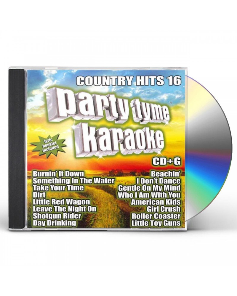 Party Tyme Karaoke Country Hits 16 (16 song CD+G) CD $16.10 CD